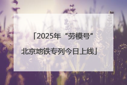 2025年“劳模号”北京地铁专列今日上线