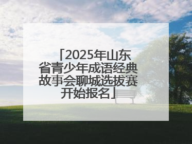 2025年山东省青少年成语经典故事会聊城选拔赛开始报名