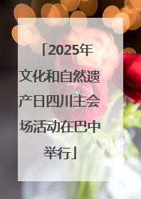 2025年文化和自然遗产日四川主会场活动在巴中举行