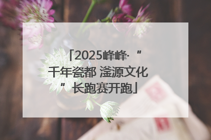 2025峰峰·“千年瓷都 滏源文化”长跑赛开跑