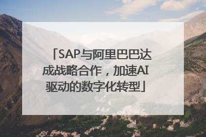 SAP与阿里巴巴达成战略合作，加速AI驱动的数字化转型